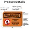 Signmission Renovation Work Contains Lead Do Not Enter OSHA Warning Sign, Vinyl Decal, 7in W x 5in L, 2PK OS-2PACK-WS-D-57-L-12794 - alternate 5